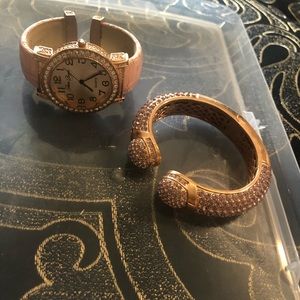 Watch and a bracelet